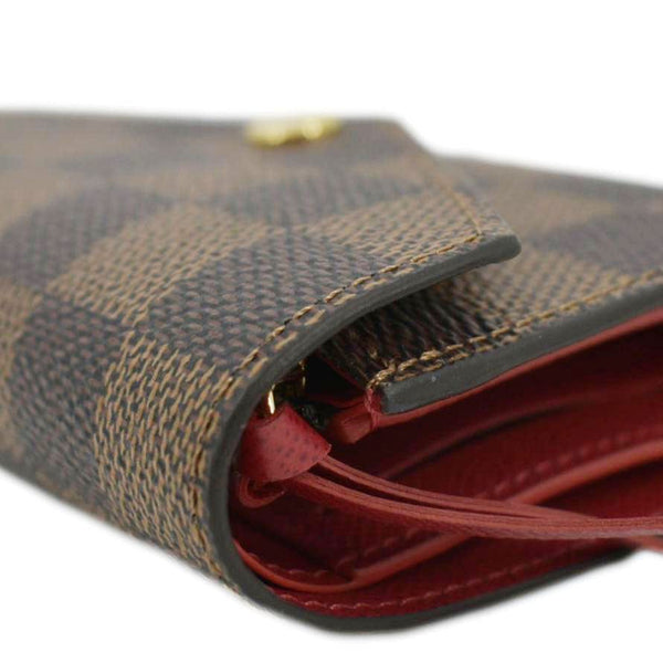 LOUIS VUITTON Victorine Damier Ebene Canvas Wallet Brown