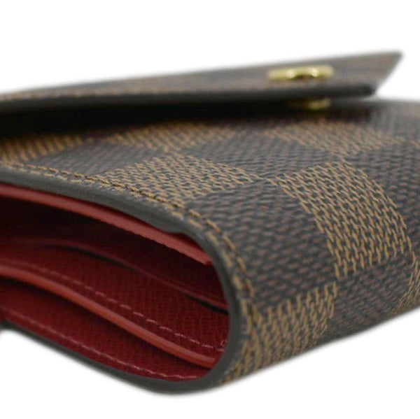 LOUIS VUITTON Victorine Damier Ebene Canvas Wallet Brown