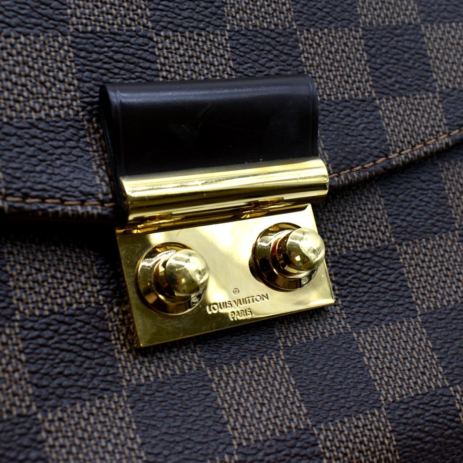 Louis Vuitton Croisette Chain Wallet Damier Brown