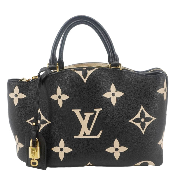LOUIS VUITTON Grand Palais Monogram Empreinte Leather Shoulder Bag Bicolor