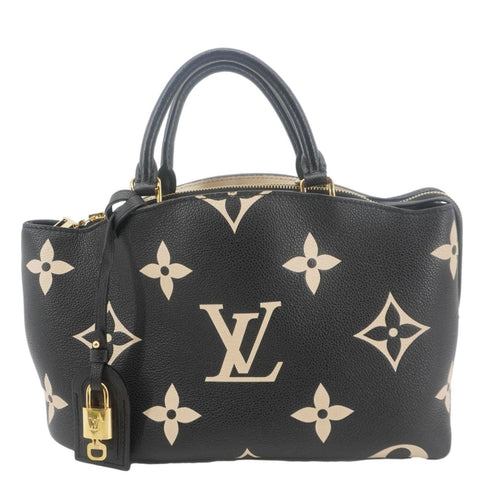 LOUIS VUITTON Grand Palais Monogram Empreinte Leather Shoulder Bag Bicolor