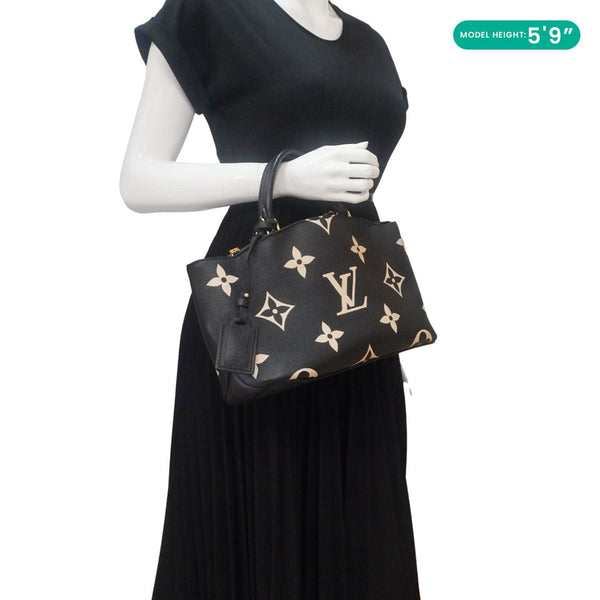 LOUIS VUITTON Grand Palais Monogram Empreinte Leather Shoulder Bag Bicolor