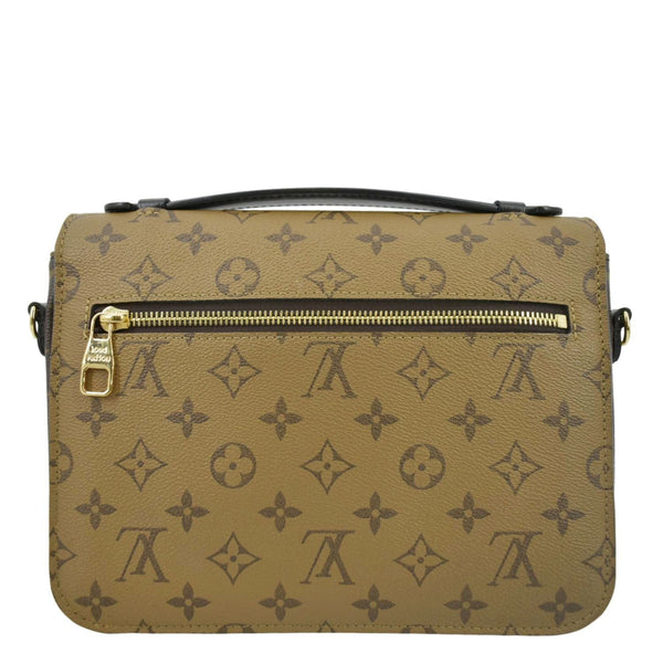LOUIS VUITTON Metis Pochette Reverse Monogram Canvas Crossbody Bag Brown