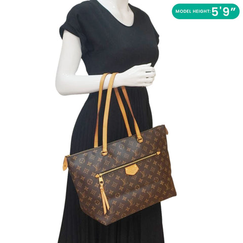 LOUIS VUITTON Iena PM Monogram Canvas Shoulder Bag Brown