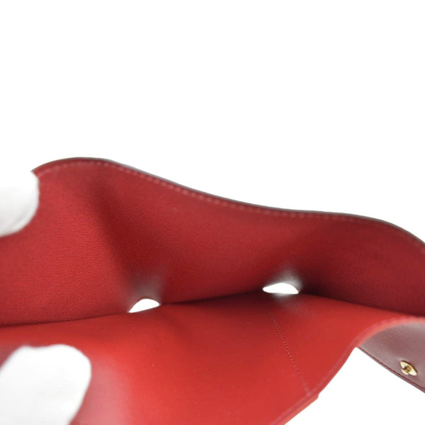 LOUIS VUITTON Victorine Damier Ebene Canvas Wallet Brown