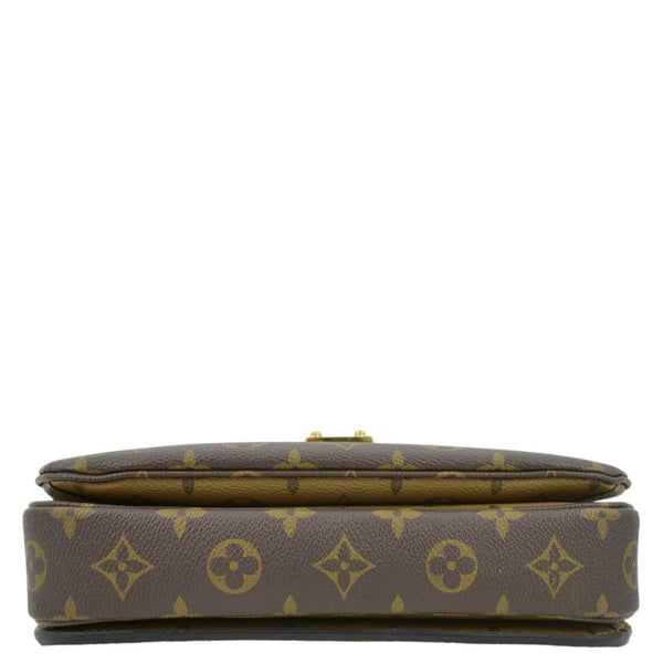 LOUIS VUITTON Metis Pochette Reverse Monogram Canvas Crossbody Bag Brown
