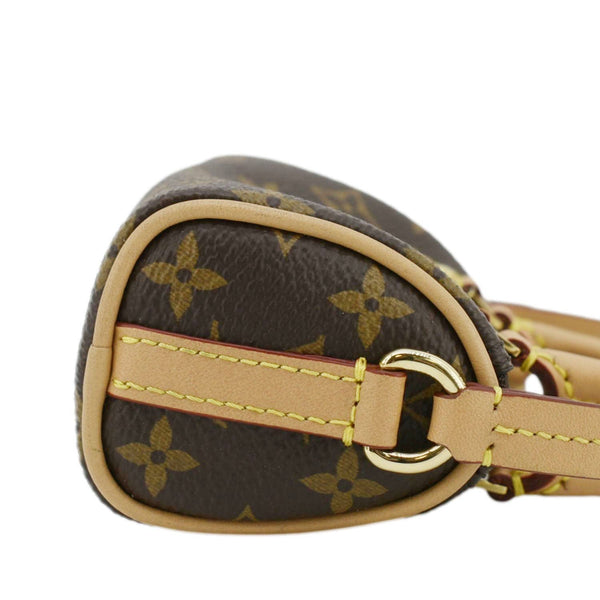 LOUIS VUITTON Speedy Monogram Canvas Bag Charm Brown