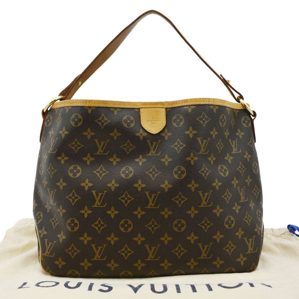LOUIS VUITTON Delightful PM Monogram Canvas Hobo Bag Brown