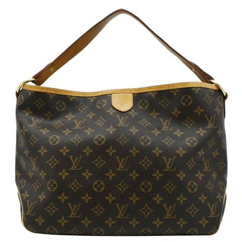 LOUIS VUITTON Delightful PM Monogram Canvas Hobo Bag Brown