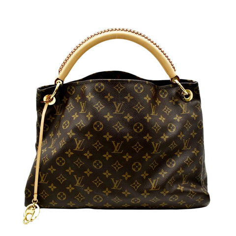 LOUIS VUITTON Artsy MM Monogram Canvas Hobo Bag Brown