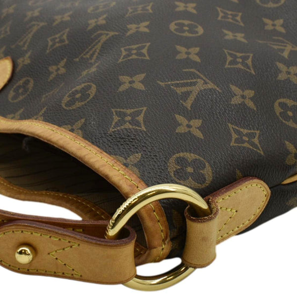 LOUIS VUITTON Delightful PM Monogram Canvas Hobo Bag Brown
