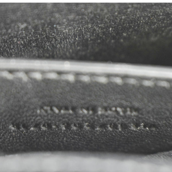 YVES SAINT LAURENT Envelope Medium Matelassé Leather Crossbody Chain Bag Black