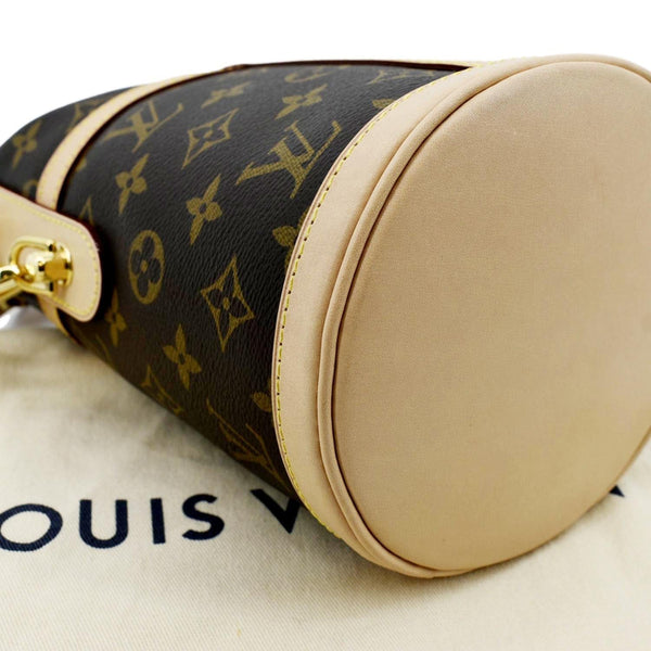 LOUIS VUITTON Monogram Canvas Duffle Shoulder Bag Brown