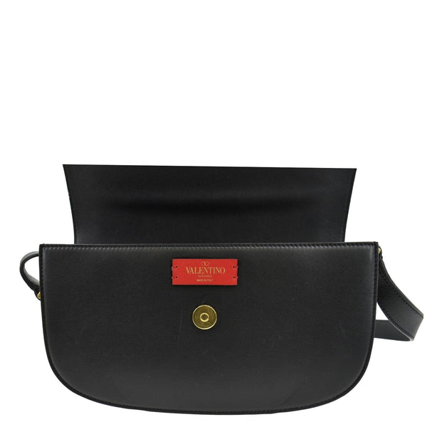 VALENTINO Supervee Leather Crossbdoy Bag Black