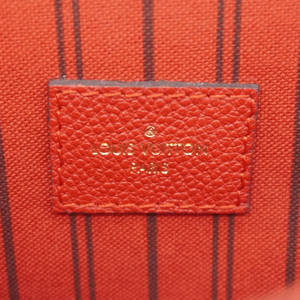 LOUIS VUITTON Metis Pochette Empreinte Leather Crossbody Bag Red
