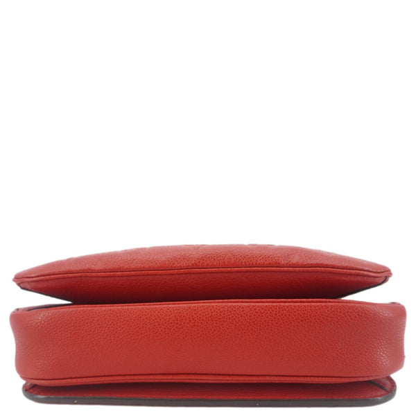 LOUIS VUITTON Metis Pochette Empreinte Leather Crossbody Bag Red