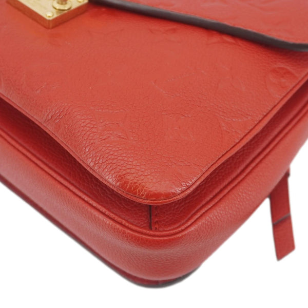 LOUIS VUITTON Metis Pochette Empreinte Leather Crossbody Bag Red