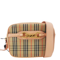 BURBERRY 1983 Knight Link Check Canvas Bumbag Beige