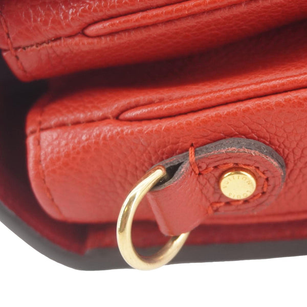 LOUIS VUITTON Metis Pochette Empreinte Leather Crossbody Bag Red