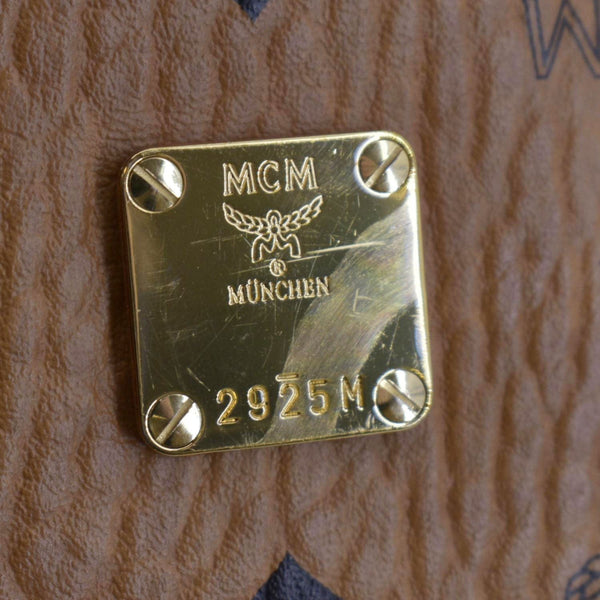 MCM Klara Large Monogram Visetos Leather Hobo Bag Yellow