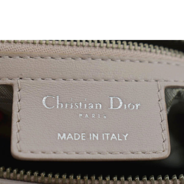 CHRISTIAN DIOR Lady Dior Large Quilted Leather Shoulder Bag Pink