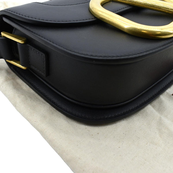 VALENTINO Supervee Leather Crossbdoy Bag Black