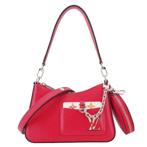 LOUIS VUITTON Marellini Epi Leather Shoulder Bag Pink