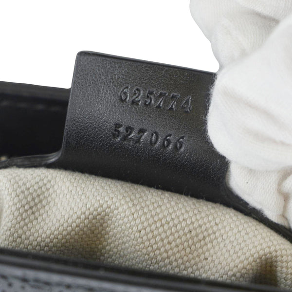 GUCCI GG Embossed Leather Tote Bag Black 232947