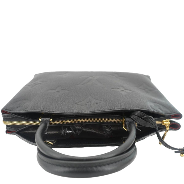 LOUIS VUITTON Grand Palais MM Monogram Empreinte Leather Shoulder Bag Black