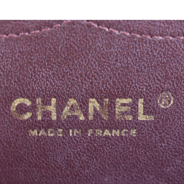 CHANEL Classic Double Flap Quilted Caviar Leather Shoulder Bag Black