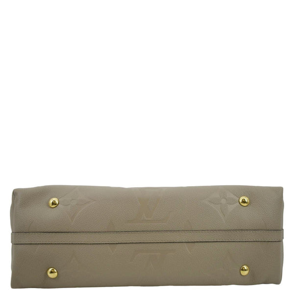 LOUIS VUITTON Carryall MM Monogram Empreinte Crossbody Bag Tourterelle Gray