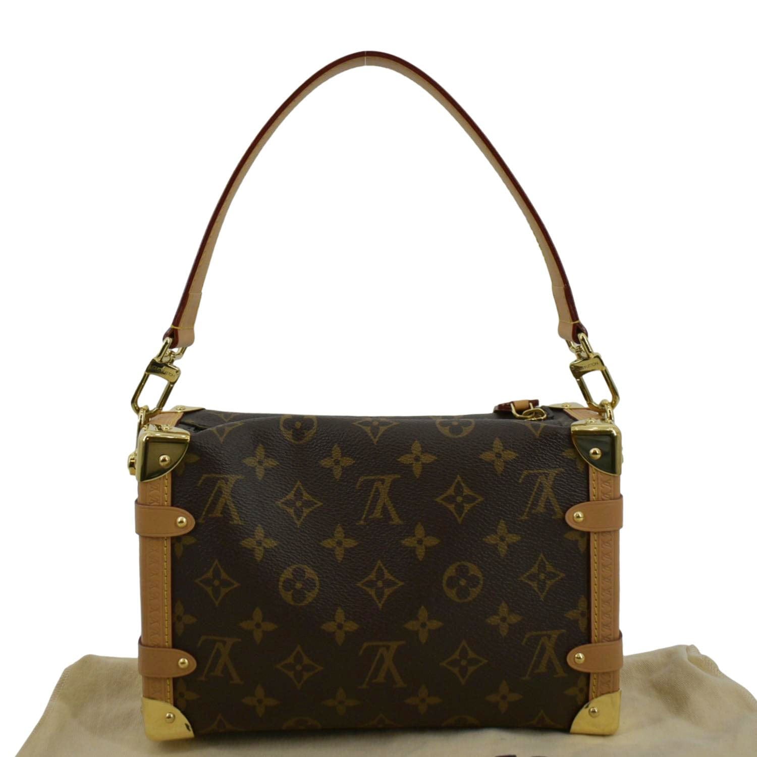 Louis Vuitton Side Trunk Monogram Canvas Crossbody Bag Brown