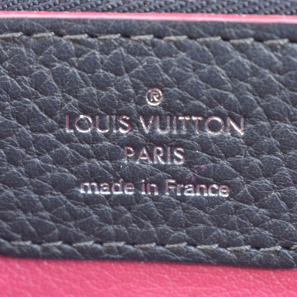 LOUIS VUITTON Capucines Taurillon Leather Satchel Bag Black
