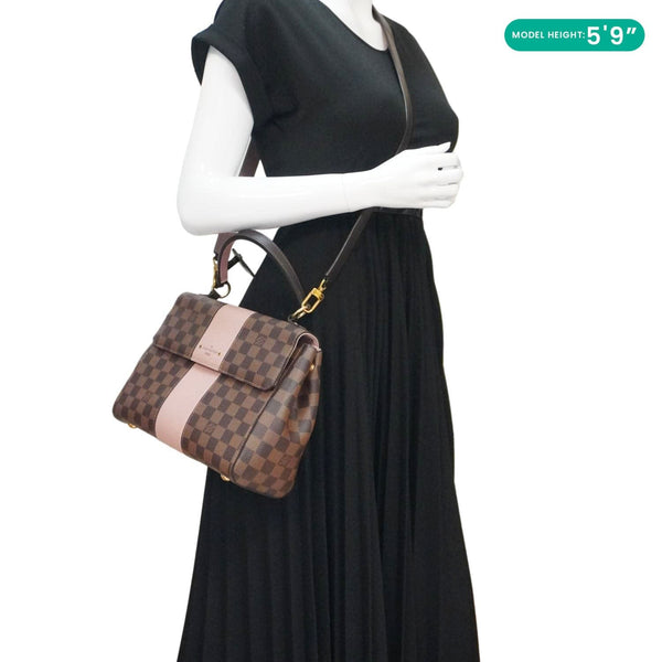 LOUIS VUITTON Bond Street MM Damier Ebene Crossbody Bag Magnolia