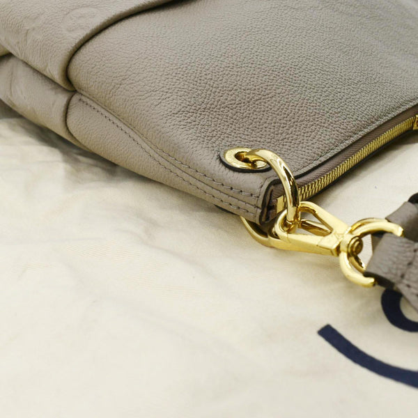 LOUIS VUITTON Maida Monogram Empreinte Leather Hobo Shoulder Bag Tourterelle