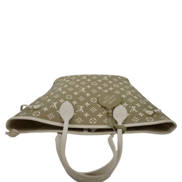 LOUIS VUITTON Neverfull MM Spring City Leather Tote Shoulder Bag Bicolor