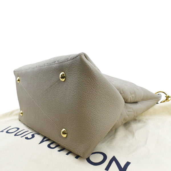 LOUIS VUITTON Maida Monogram Empreinte Leather Hobo Shoulder Bag Tourterelle