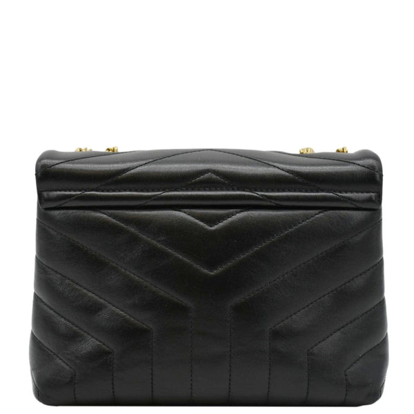 YVES SAINT LAURENT Loulou Toy Matelasse Leather Crossbody Bag Black