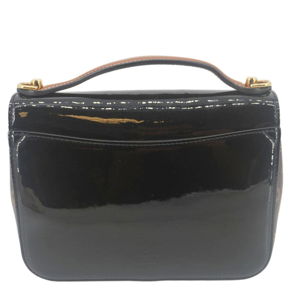 LOUIS VUITTON Cherrywood BB Monogram Vernis Crossbody Bag Black