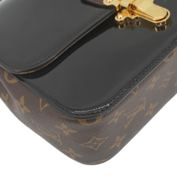LOUIS VUITTON Cherrywood BB Monogram Vernis Crossbody Bag Black