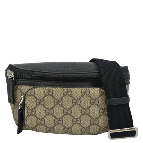 GUCCI GG Supreme Canvas Belt Bag Black 450946