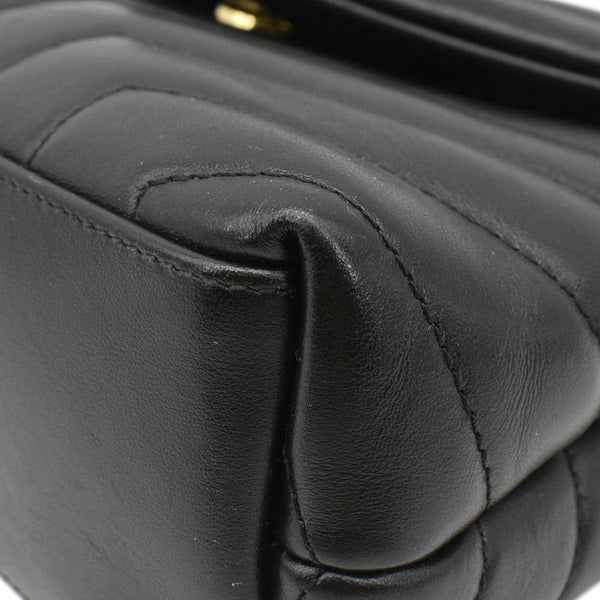 YVES SAINT LAURENT Loulou Toy Matelasse Leather Crossbody Bag Black