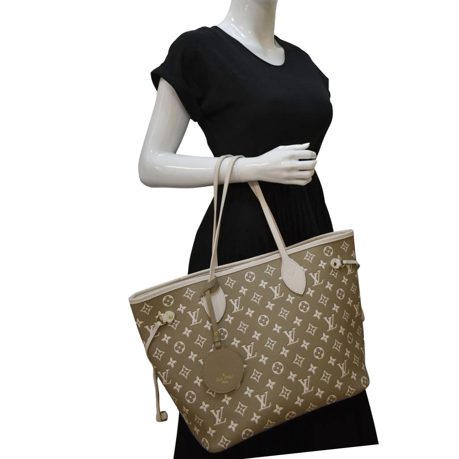 Louis Vuitton Neverfull Spring City Leather Tote Shoulder Bag