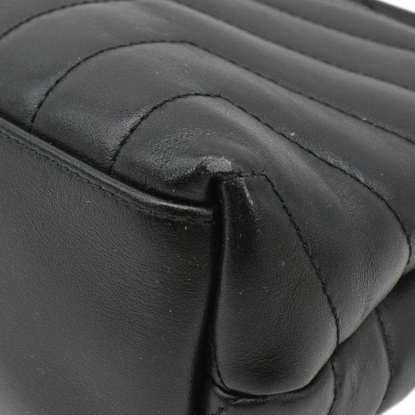 YVES SAINT LAURENT Loulou Toy Matelasse Leather Crossbody Bag Black