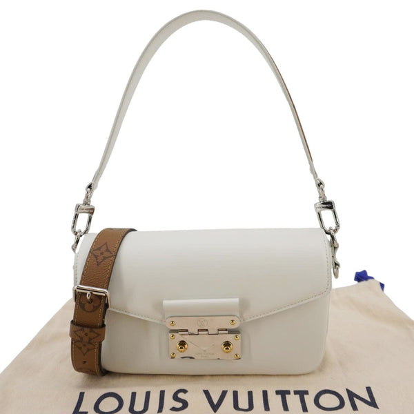 LOUIS VUITTON Swing Reverse Monogram Shoulder Bag White
