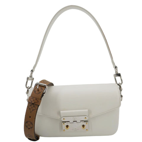 LOUIS VUITTON Swing Reverse Monogram Shoulder Bag White