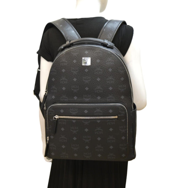 MCM Stark Classic Visetos Canvas Backpack Bag