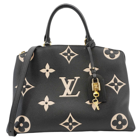 LOUIS VUITTON Grand Palais MM Monogram Empreinte Leather Shoulder Bag Bicolor