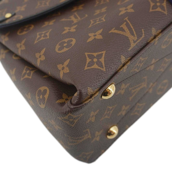 LOUIS VUITTON Georges MM Monogram Canvas Shoulder Bag Black