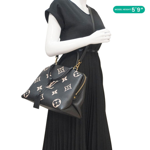 LOUIS VUITTON Grand Palais MM Monogram Empreinte Leather Shoulder Bag Bicolor